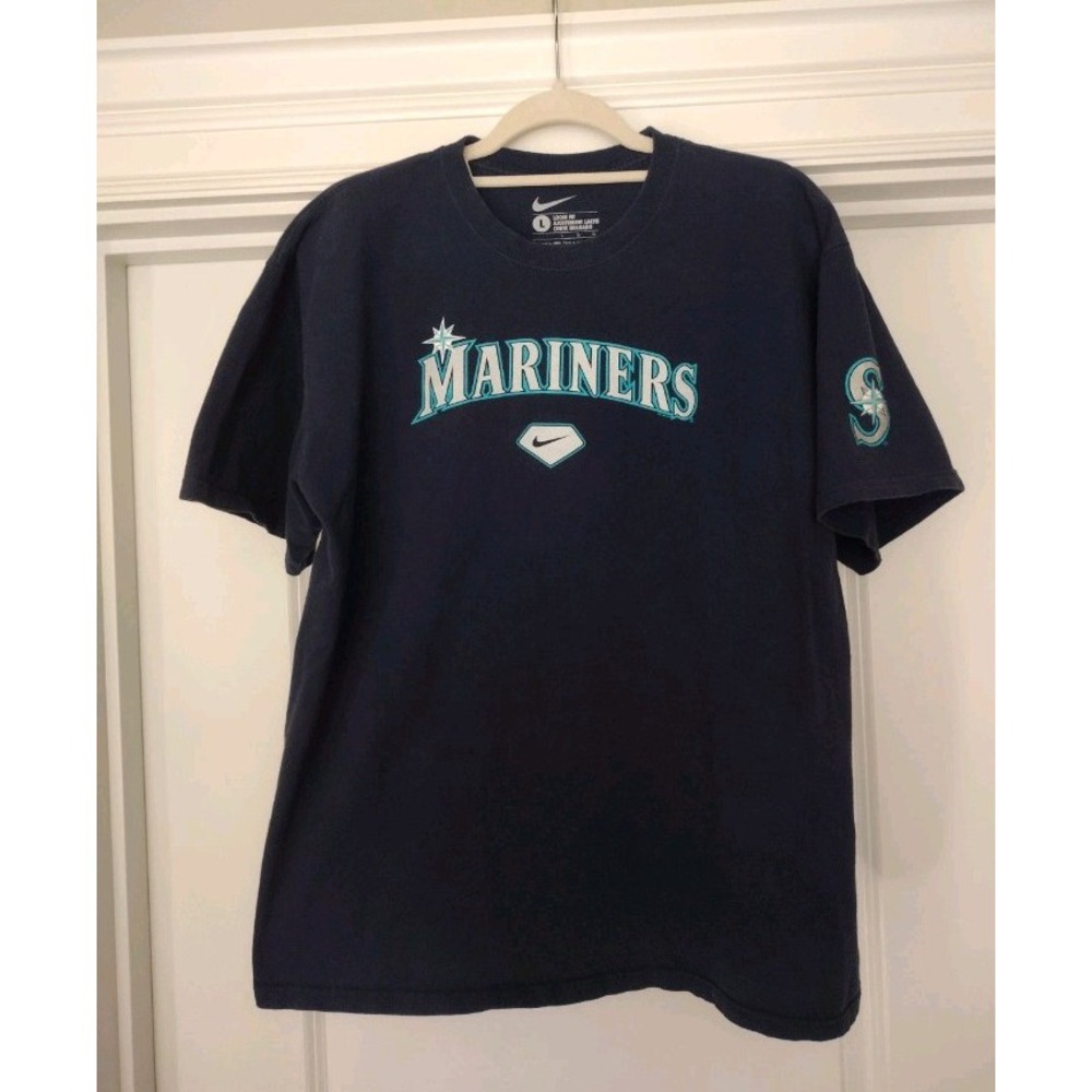 Nike Seattle Mariners Loose Fit Shirt Navy Blue Size L MLB Baseball